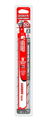 Diablo DS0910CF3 Reciprocating Saw Blade, 1 in W, 9 in L, 10 TPI, Carbide Cutting Edge