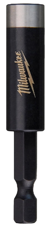 Milwaukee SHOCKWAVE Impact Duty Series 49-66-4702 Nut Driver, 1/4 in Drive, 1-7/8 in OAL, Secure-Grip Handle, Red Handle