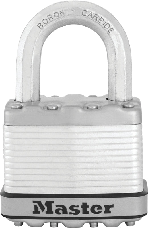 Master Lock Magnum Series M5XKAD Padlock, Keyed Alike, 3/8 in Dia Shackle, 1 in H Shackle, Boron Carbide Shackle