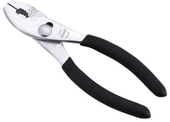 Vulcan JL-NP001 Slip Joint Pliers, 6 in OAL, 1 in Jaw Opening, Black Handle, Non-Slip Grip Handle, 1 in W Jaw