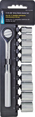 SOCKET SET 11PC METRIC 3/8 DR