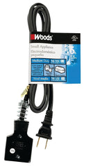 0290 6FT APPLIANCE CORD BLACK