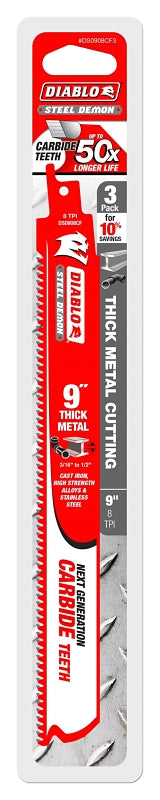 DS0908CF3 SAW REC BLD MTL 9IN