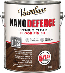 Varathane Y247503 Floor Finish, Semi-Gloss, Clear, Liquid, 3.78 L, Can