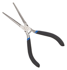 Vulcan JL-NP016 Needle Nose Pliers, 5 in OAL, 0.5 mm Cutting Capacity, 4.2 cm Jaw Opening, Black Handle, 1/2 in W Jaw