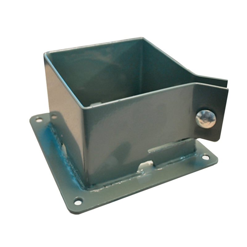 Pylex 13042 Series Post Base, Khaki, Steel, Powder-Coated, 2-3/4 in Height