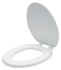 TOILET SEAT SOFT 19IN ELONG WH