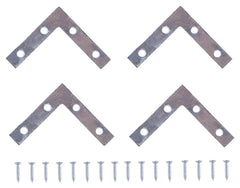 BRACE CNR FLT STL 2-1/2X1/2 ZN