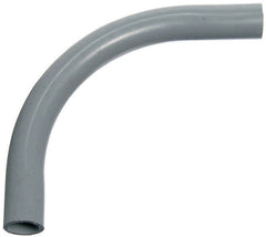 Carlon UA9DL Elbow, 3 in Trade Size, 90 deg Angle, SCH 40 Schedule Rating, PVC, 24 in L Radius, Plain End, Gray, 1/PK