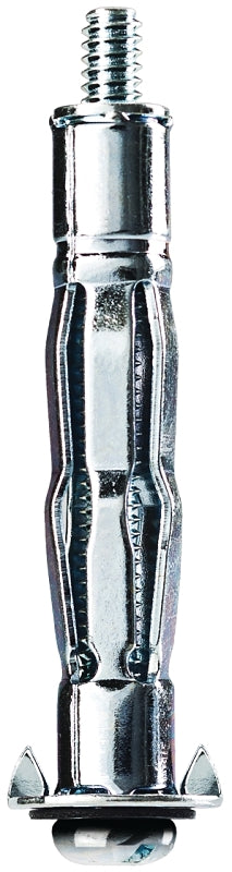 COBRA ANCHORS 141Y Hollow Wall Anchor, 1/4-20 Thread, Steel, Plated, 100 lb