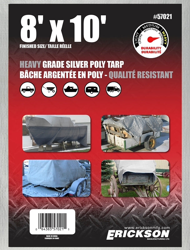 57021 8' X 10' SILVER 14 X 1 T
