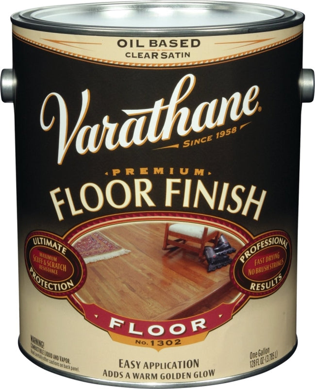 Varathane 214552 Premium Floor Finish Paint, Satin, Liquid, 1 gal, Can