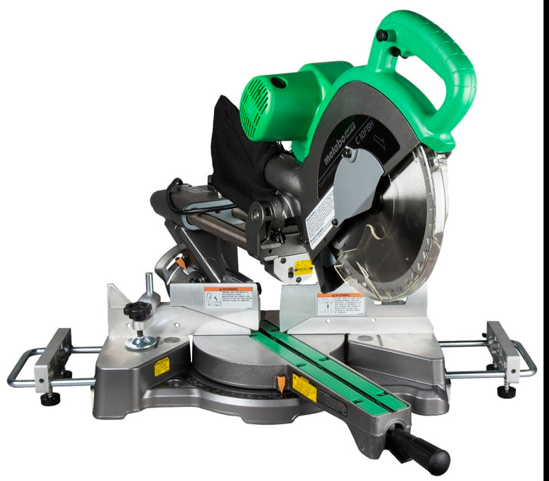 Metabo HPT C10FSH Miter Saw, 10 in Dia Blade, 3800 rpm Speed, 57 deg Max Miter Angle, 45 deg Max Bevel Angle
