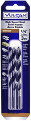 BIT DRILL HI- SPEED STL 1/4IN