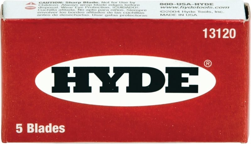 Hyde 13120 Blade, Razor, 1-Edge Blade, 3/4 in W Blade