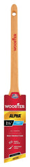 Wooster Alpha 4230-1 1/2 Paint Brush, 1-1/2 in W, 2-3/16 in L Bristle, Synthetic Fabric Bristle, Thin Angular Handle