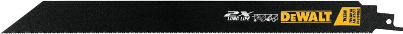 DEWALT DWA41812B Reciprocating Saw Blade, Applicable Materials: Metal, 1 in W, 12 in L, 14/18 TPI