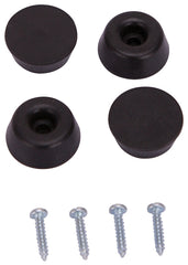 BUMPER SCREW RUBBER 7/8IN BLK