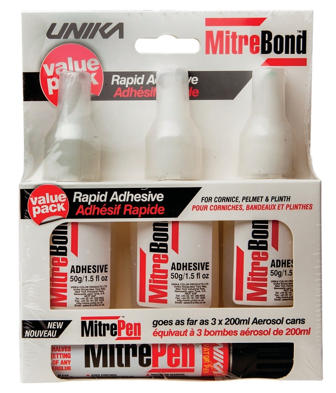 MitreBond AG616.4CR 3 50G Instant Adhesive, 50 g