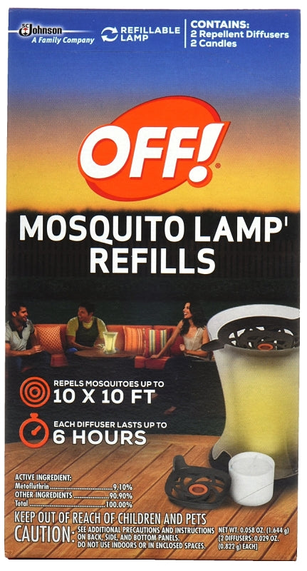 OFF! 76086 Mosquito Repellent Lamp Refill, 0.058 oz