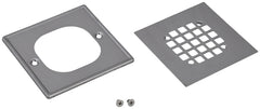 Oatey 130 Series 42336 Square Snap-Tite Strainer with Ring, Polished Stainless Steel