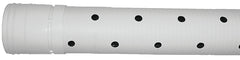 ADS 4520010 Triple-Wall Pipe, 4 in, 10 ft L, Bell x Spigot, White