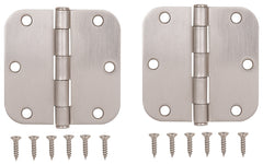 HINGE DR RD 3.5X3.5IN SAT NIC
