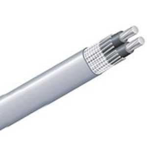 Southwire 2/2/2AX500 Service Entrance Cable, Gray Sheath, 100 A, 3-Conductor, Aluminum Conductor, PVC Insulation, 600 V