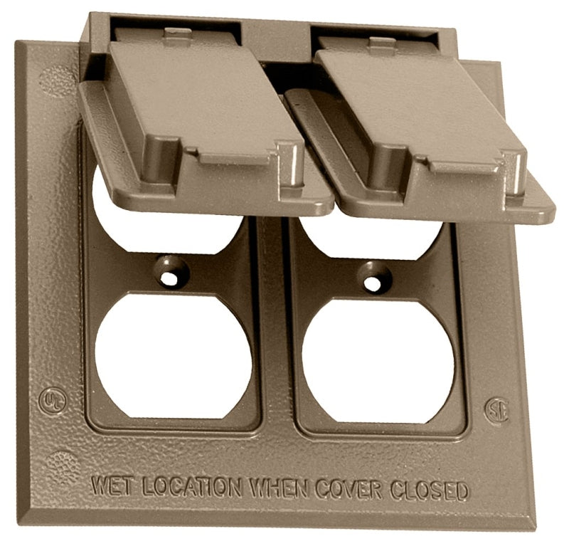 BWF 4261AB-1 Cover, 4-9/16 in L, 4-9/16 in W, Metal, Bronze, Powder-Coated