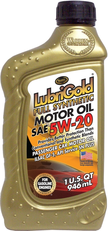 Warren LubriGold dexos1 402056 Motor Oil, 5W-20, 32 oz