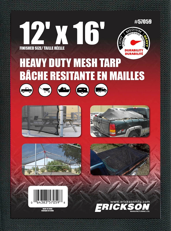 57059 12' X 16' BLACK TARP /ME
