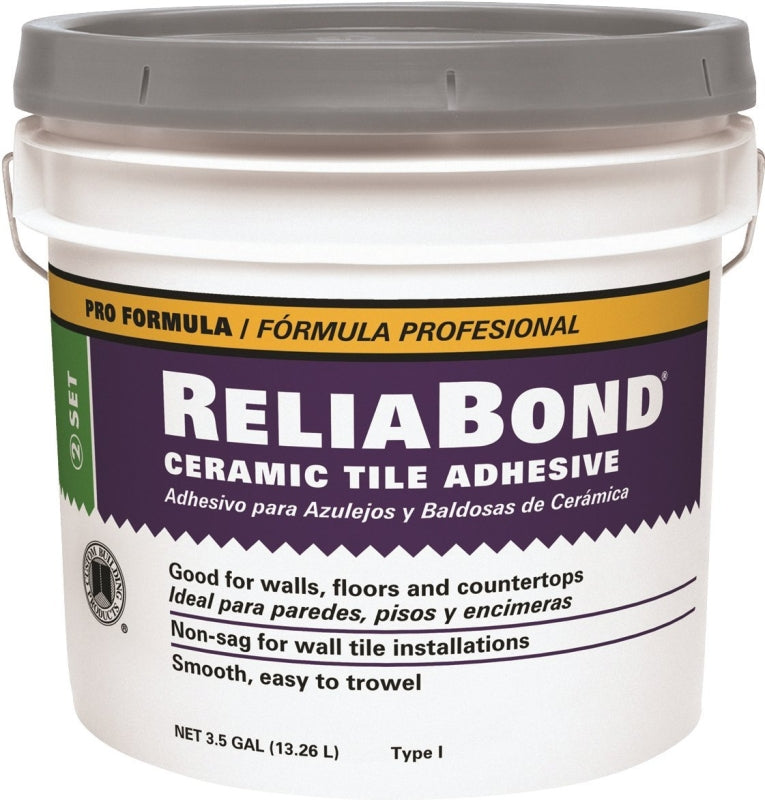Custom RBM3 Tile Adhesive, White, 3.5 gal Pail
