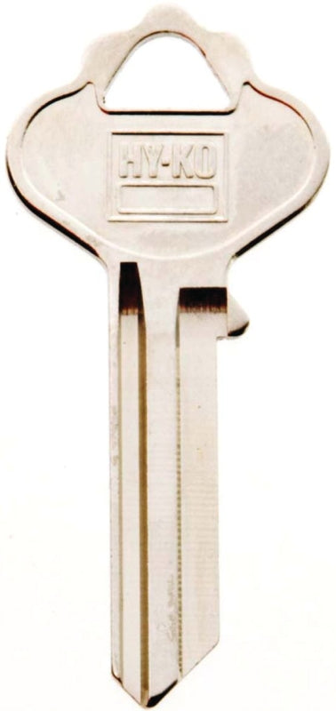 Hy-Ko 11010IN28 Key Blank, Brass, Nickel, For: ILCO Cabinet, House Locks and Padlocks, IN28 Key Number