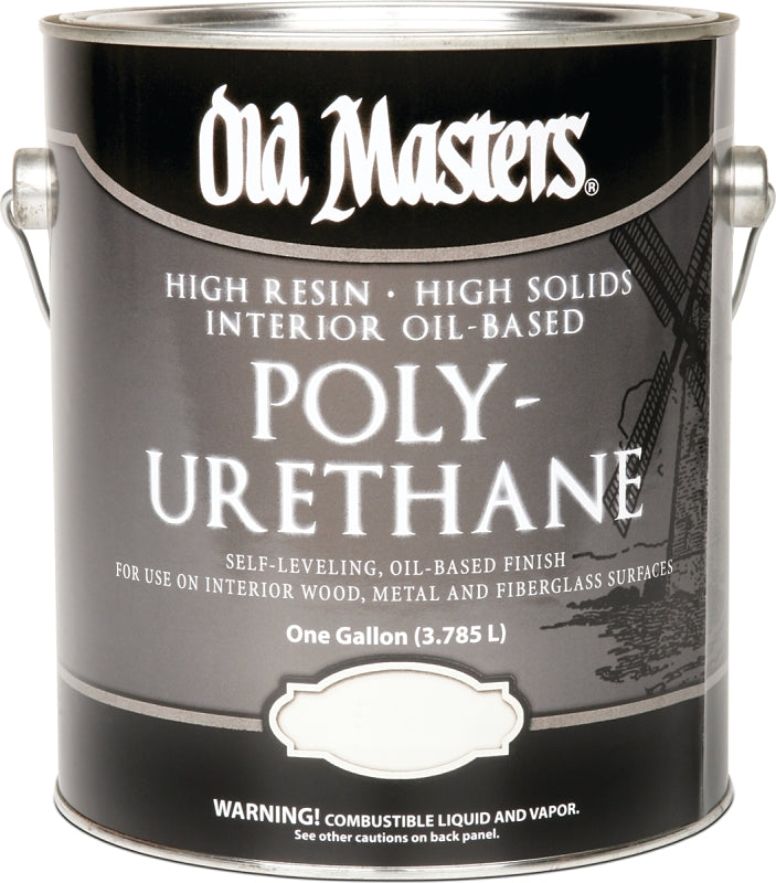 Old Masters 48101 Polyurethane, Gloss, Liquid, Clear, 1 gal, Can