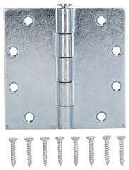 HINGE UTL SQ CNR ZN STL 5X5IN