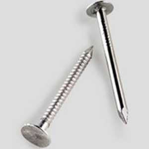 Simpson Strong-Tie S410ARN5 Roofing Nail, 4D Penny, 1-1/2 in L, Full Round Head, Stainless Steel, 10 ga