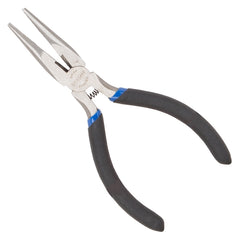 Vulcan JL-NP017 Mini Long Nose Pliers, 5 in OAL, 0.5 mm Cutting Capacity, 3 cm Jaw Opening, Black Handle, 1/2 in W Jaw