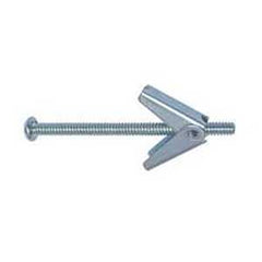 Cobra Anchors 095V Spring Toggle Bolt, 3 in L, Steel, 118 lb, 6/PK
