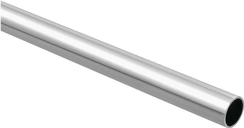 National Hardware BB8603 S822-095 Closet Rod, 1-5/16 in Dia, 6 ft L, Steel, Chrome
