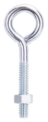 ZINC EYE BOLT W/NUTS 3/16X2
