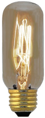 Feit Electric BP60T12/RP Incandescent Bulb, 60 W, T12 Lamp, E26 Medium Lamp Base, 150 Lumens, 2200 K Color Temp