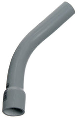 Carlon UA7AKB-CAR Elbow, 2-1/2 in Trade Size, 45 deg Angle, SCH 40 Schedule Rating, PVC, Bell End, Gray, 1/PK