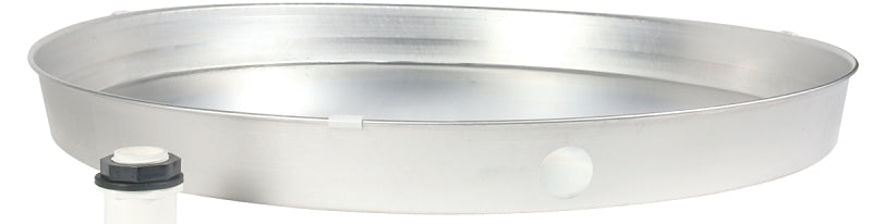 Camco USA 20830 Recyclable Drain Pan, Aluminum, For: Gas or Electric Water Heaters, 24 in ID x 2-1/4 in D