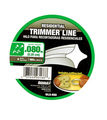 Arnold WLS-H80 Trimmer Line, 0.08 in Dia, 160 ft L, Nylon