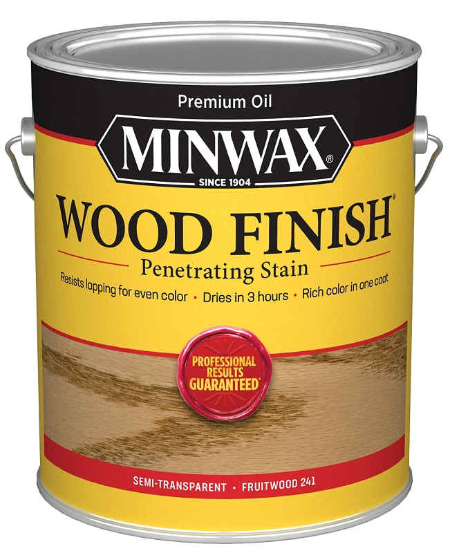Minwax Wood Finish 710800000 Wood Stain, Fruitwood, Liquid, 1 gal, Can