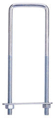 ProSource LR352 U-Bolt, 5/16 in Thread, 3-3/4 in L Thread, Steel, Zinc