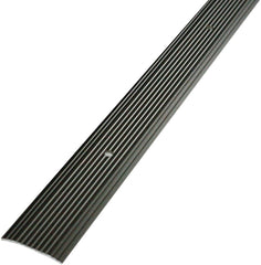 M-D 43874 Seam Binder, 72 in L, 1-1/4 in W, Fluted Surface, Aluminum, Pewter