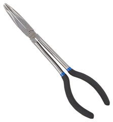 Vulcan JL-PR51100-90 Bent Nose Pliers, 11 in OAL, 5.2 cm Jaw Opening, Black Handle, Non-Slip Grip Handle, 3/4 in W Jaw