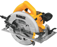DEWALT DWE575 Circular Saw, 15 A, 7-1/4 in Dia Blade, 2 in at 45 deg, 2.55 in at 90 deg D Cutting, 5/8 in Arbor