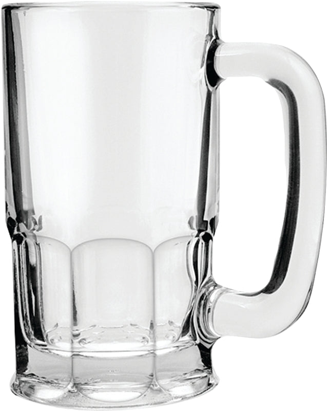 Anchor Hocking 93001 Beer Wagon Mug, 20 oz Capacity, Glass, Clear